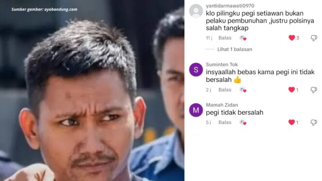 
 Ramai Dukungan Pegi dalam Kasus Vina, Netizen: Dia Bukan Pelakunya