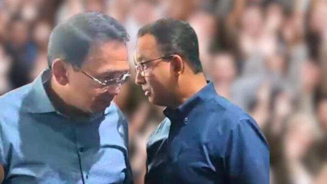 
 Anies dan Ahok Tunjukkan Kebersamaan Tak Terduga